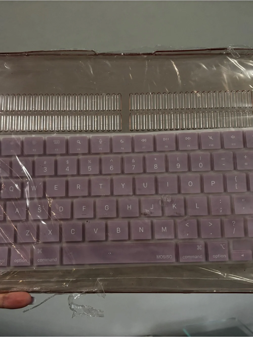 MacBook Base with Lilac Keyboard Cover